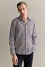 Regular Fit Fine Cord Check Shirt
