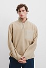 Recycled Polyester Half Zip Sweat