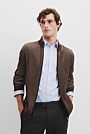 Wool Zip Through Cardigan
