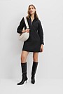 Zip Long Sleeve Mini Dress
