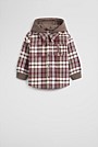 Organically Grown Cotton Hooded Check Shirt