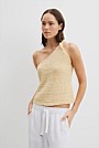 Asymmetrical Twist Knit Tank