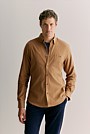 Regular Fit Cotton Herringbone Shirt