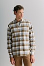 Regular Fit Cotton Herringbone Check Shirt