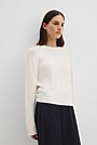Wool Cotton Crew Neck Knit