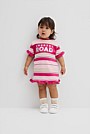 Cotton T-Shirt Logo Dress