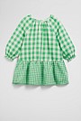 Gingham Long Sleeve Mini Dress