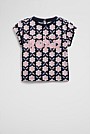 Cotton Sequin Logo T-Shirt