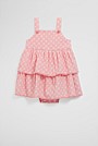 Organically Grown Cotton Tiered Romper Dress