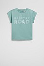 Organically Grown Cotton Sequin Logo T-Shirt