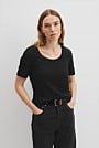 Linen Scoop Neck T-Shirt