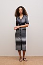 Stripe Button Through Dress