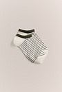 Metallic Stripe Low Cut Sock