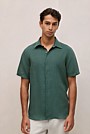 Linen End On End Short Sleeve Shirt