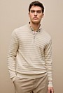 Cotton Silk Half Zip Knit