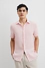 Organically Grown Linen Regular Fit Short Sleeve Shirt