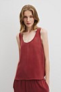 Cupro Scoop Neck Tank