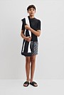 Teen Nylon Blend Short Sleeve Logo Rash Vest