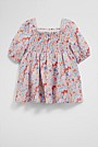 Shirred Romper Dress