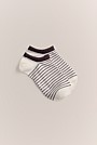 Metallic Stripe Low Cut Sock
