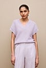 Mercerised Cotton Basketweave Knit Vest