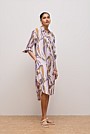 Shadow Leaf Relaxed Shirt Dress