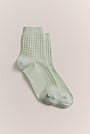 Textured Grid 1/4 Crew Sock