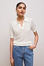 Mercerised Texture Knit Polo