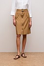 Button Through Belted Skirt