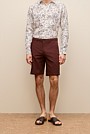 Stretch Cotton Dobby Longline Short