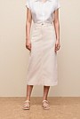 Longline Denim Skirt