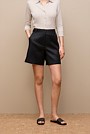 Stretch Linen Blend Tailored Short