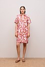 Peony Linen Popover Shift Dress