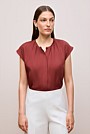 Modal Cap Sleeve Blouse
