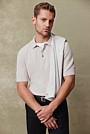 Australian Cotton Herringbone Knit Polo