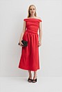 Off Shoulder Midi Dress