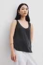 Cupro Scoop Neck Tank