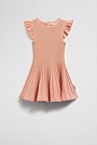 Organically Grown Cotton Blend Metallic Knit Dress