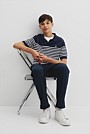 Teen Australian Cotton Stripe Knit Polo