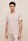 Cotton Linen Double Stripe T-shirt