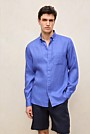 Regular Fit Linen Classic Long Sleeve Shirt
