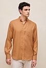 Regular Fit Linen Classic Long Sleeve Shirt