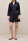 Stretch Linen Blend Tailored Short