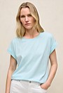 Cotton Cuff Sleeve T-shirt