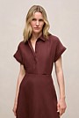 Delave Linen Cap Sleeve Shirt