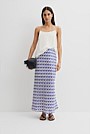Print Bias Skirt