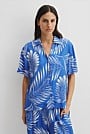 Print Short Sleeve Cupro Straight
