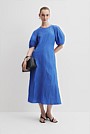 Blouson Sleeve Midi Dress