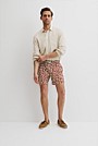 Recycled Polyester Leaf Print Swim Short