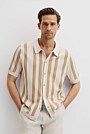 Organically Grown Cotton Stripe Knit Shirt